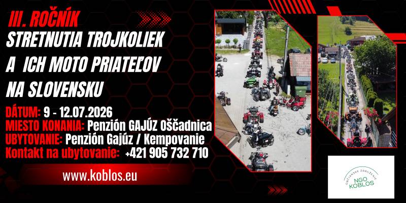 III. STRETNUTIE TROJKOLIEK A ICH MOTO PRIATEĽOV NA SLOVENSKU 